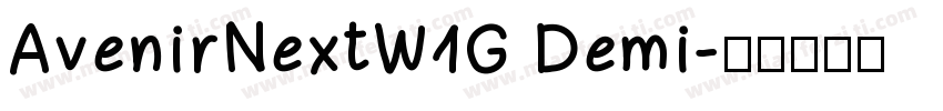 AvenirNextW1G Demi字体转换